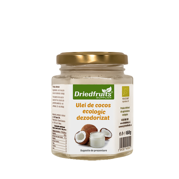 Ulei cocos alimentar BIO Driedfruits – 200 ml/160 g Dried Fruits Ulei & Otet